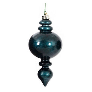 9" Calabash Finial Vintage Blue Ornament