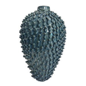 Blue Porcupine Vase