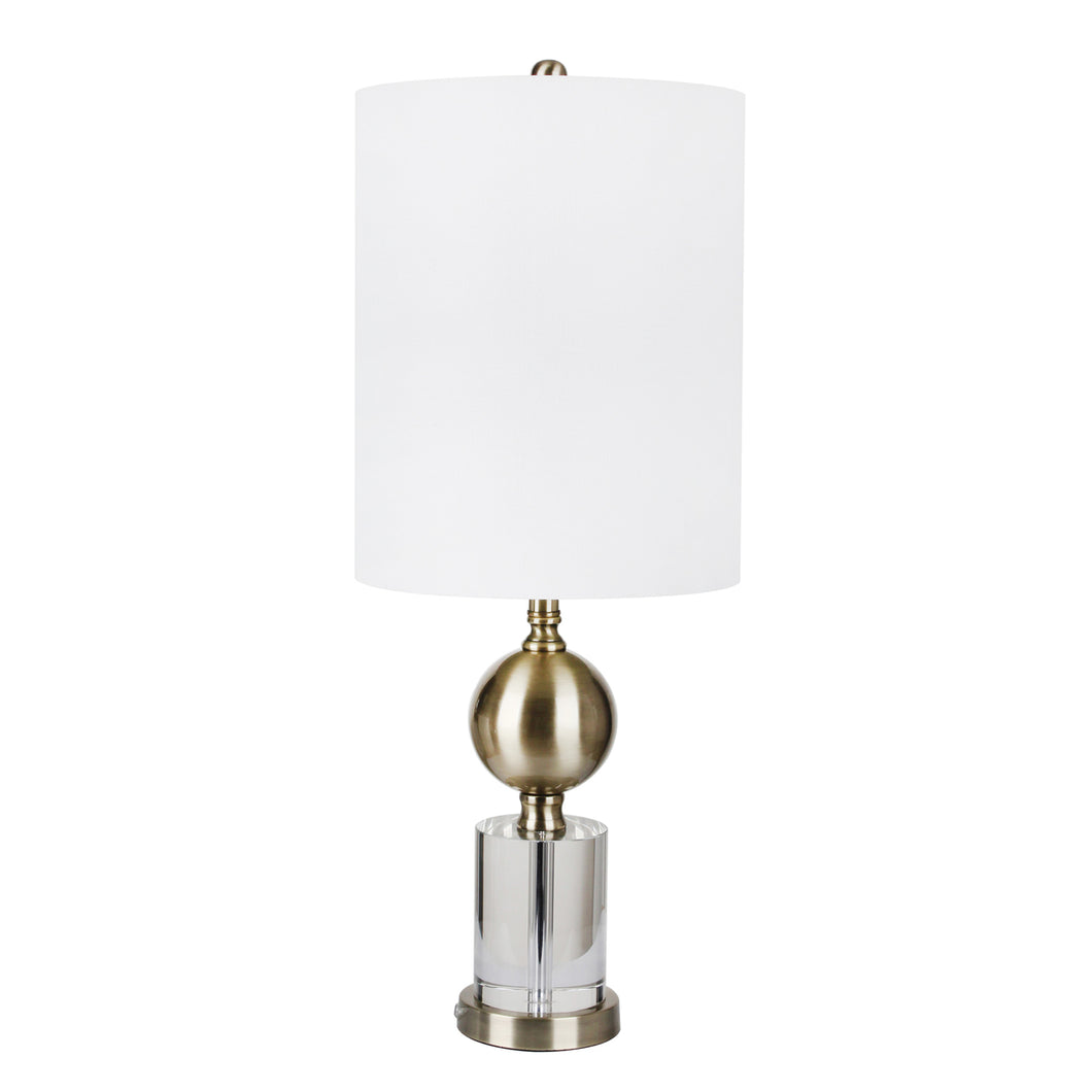 Crystal & Gold Table Lamp