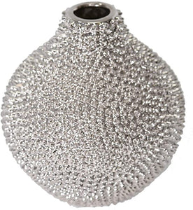 Silver Studded Vase