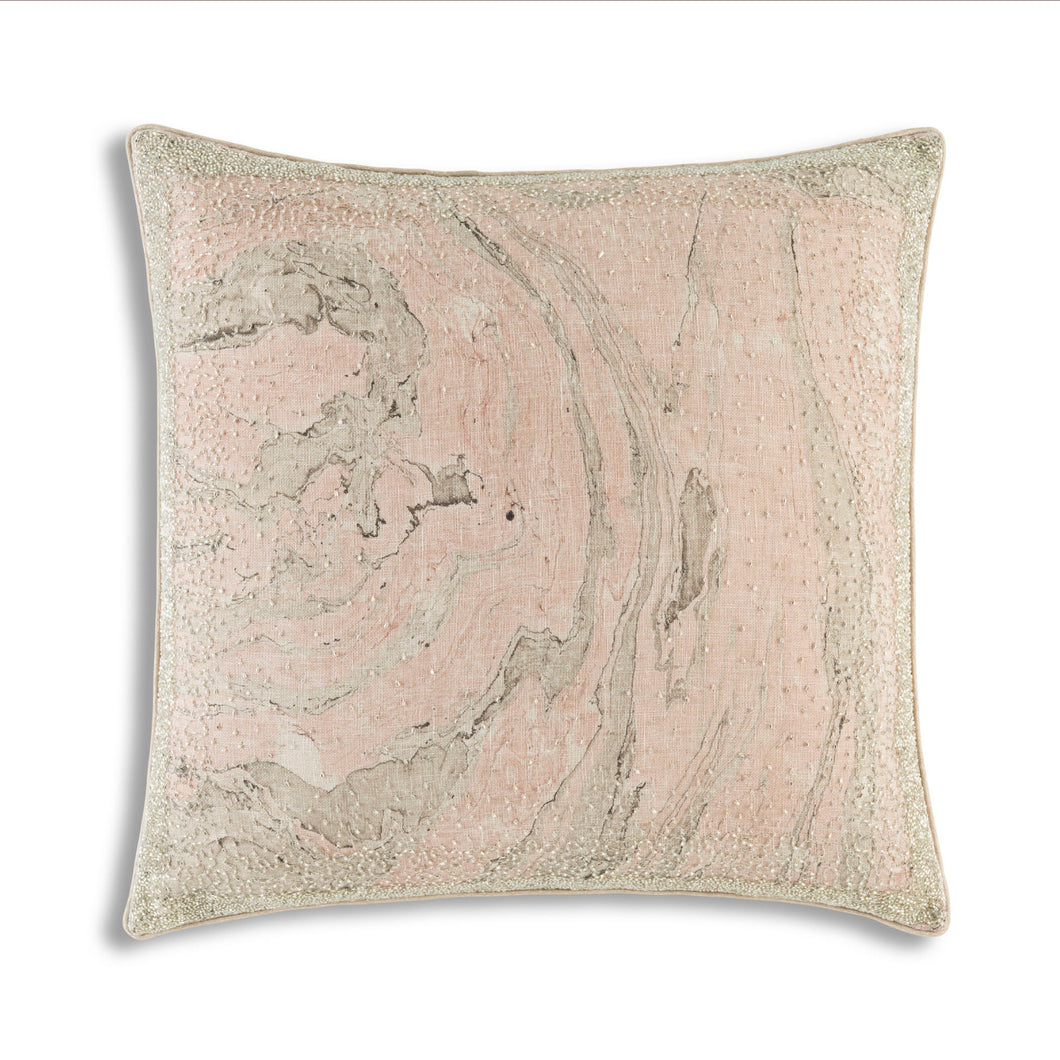 Granite Pink Throw Pillow