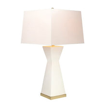 Load image into Gallery viewer, Hourglass Table Lamp - White
