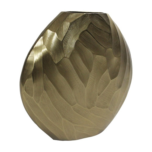 Hammered Gold Vase - Medium