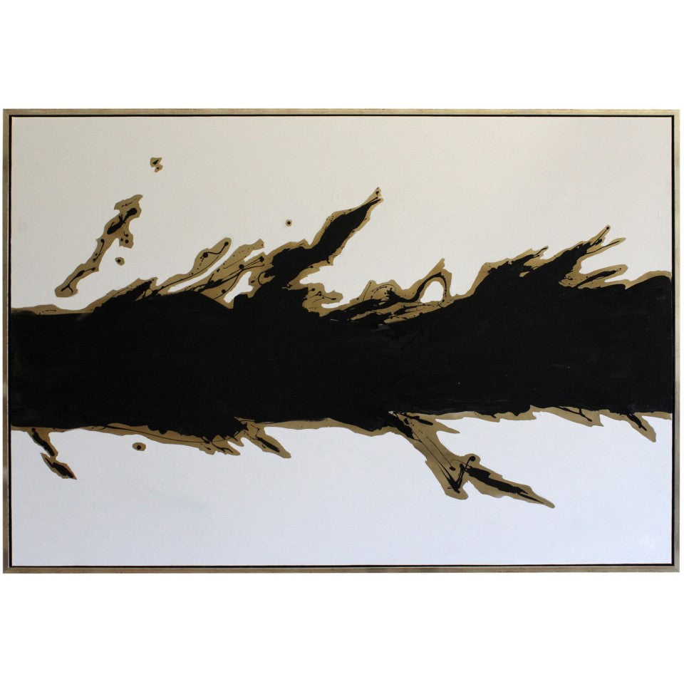 Breach Framed Canvas Art 50”W x 73”H x 1.5”D
