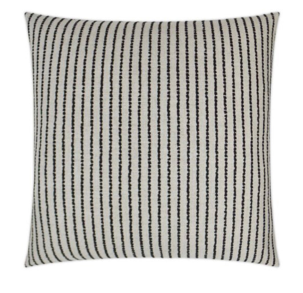 Black & White Striped Throw Pillow