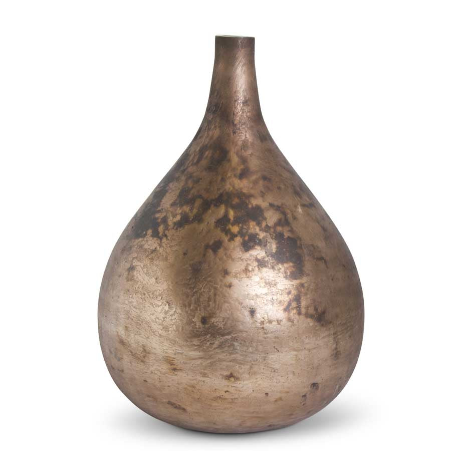 Tall Antique Bronze Bottle Vase