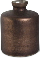 Load image into Gallery viewer, Antique Matte Brown Glass Vase - Medium
